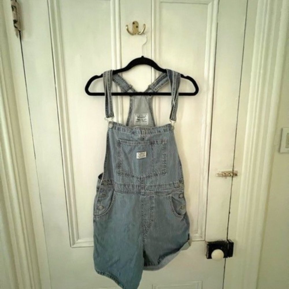 Levi Vintage Denim Overall Shorts